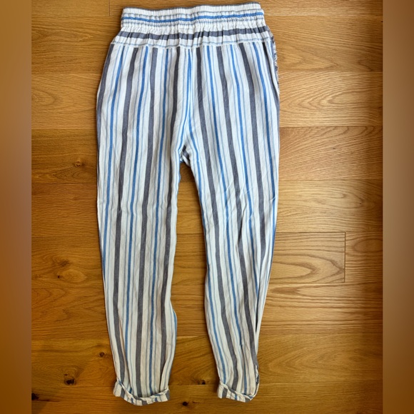 Anthropologie Pinstripped Linen Pants size XS - Picture 4 of 4